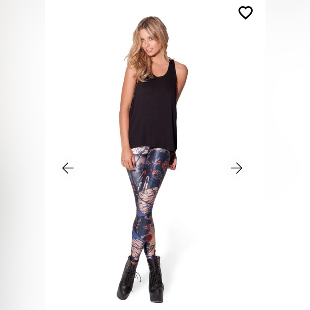 Blackmilk Japanese Fighter Leggings XXS